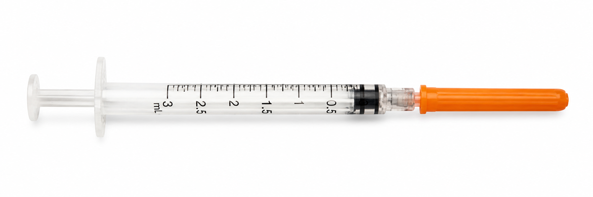 Strzykawka jednorazowa 3 mL · 25G × 25 mm SUBVERIX